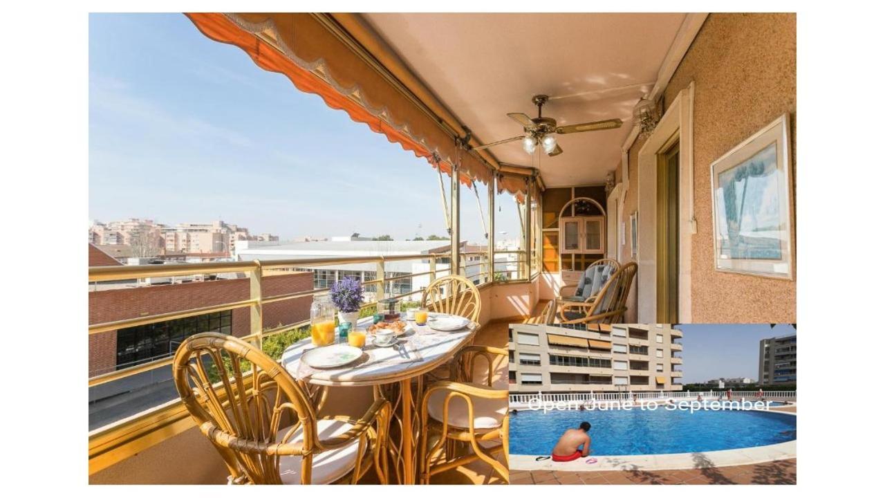 산타 폴라 Playa 500M Y Centro Pueblo 600M, Piscina, 4 Clim, 2 Parkings 아파트 외부 사진